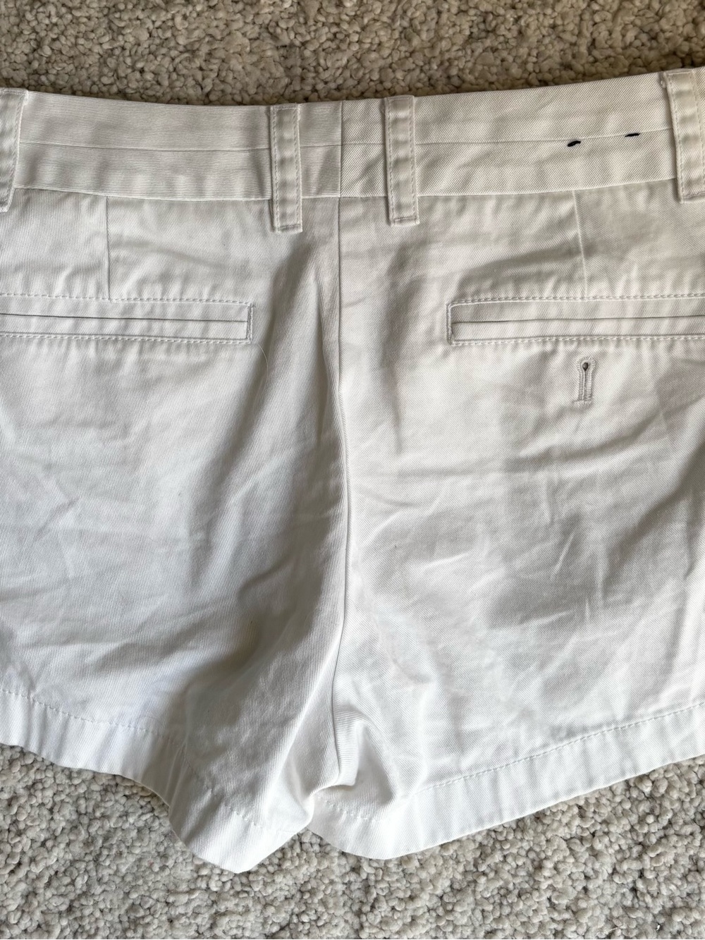 J. Crew White Mid-Rise Chino Shorts - Picture 3 of 3